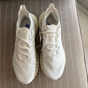 adidas White and Cream Athletic Shoes